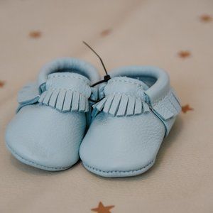 Size 1 Freshly Picked Mint Green moccasins